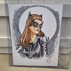 Original Catwoman Artwork Ty Templeton Signed DC Comic